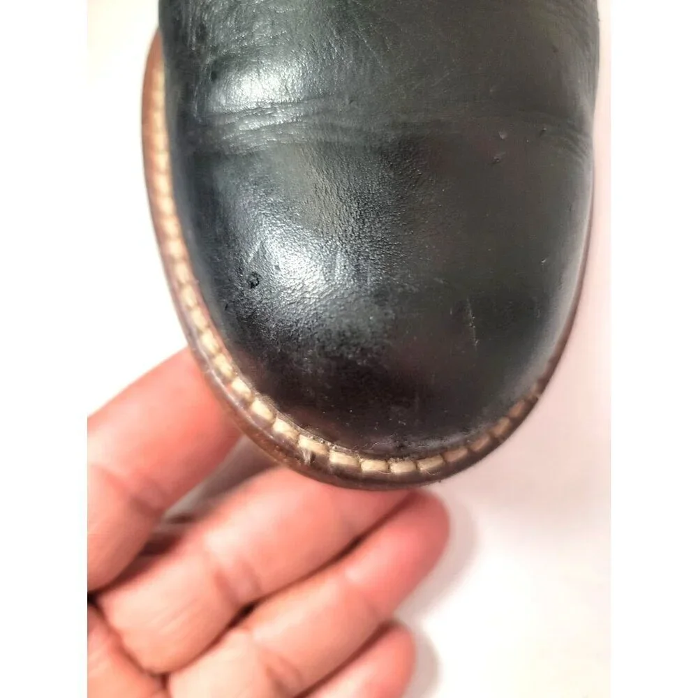 Banana Republic Women's Knee-High Black Leather Pull On Riding Boots Size‎ 6
